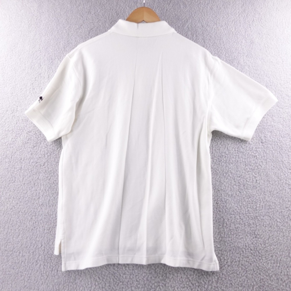 LL Bean Mens M White B-26 90th Bomb Squadron Korea Polo Shirt Short Sleeve - Picture 3 of 7